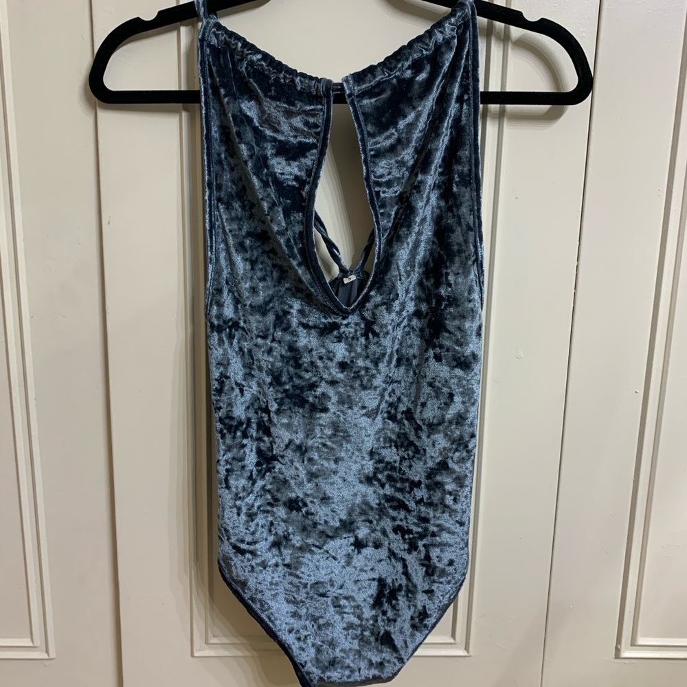 SHEIN Crushed Velvet Body Suit